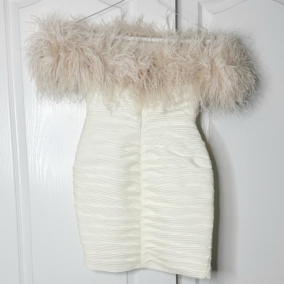 NWT Rachel Gilbert Zion Mini Pleated Dress- Ivory Size 4 US - Picture 5 of 16